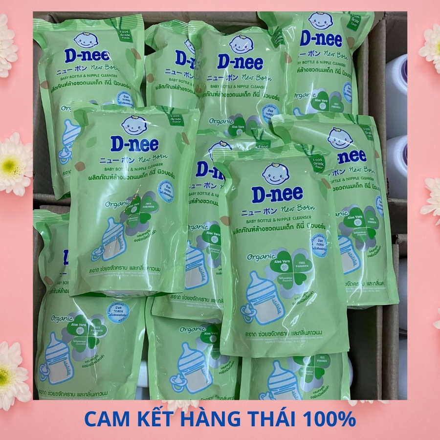 Nước rửa bình sữa DNEE Oganic 600ml [Hàng chuẩn Thái 100 }