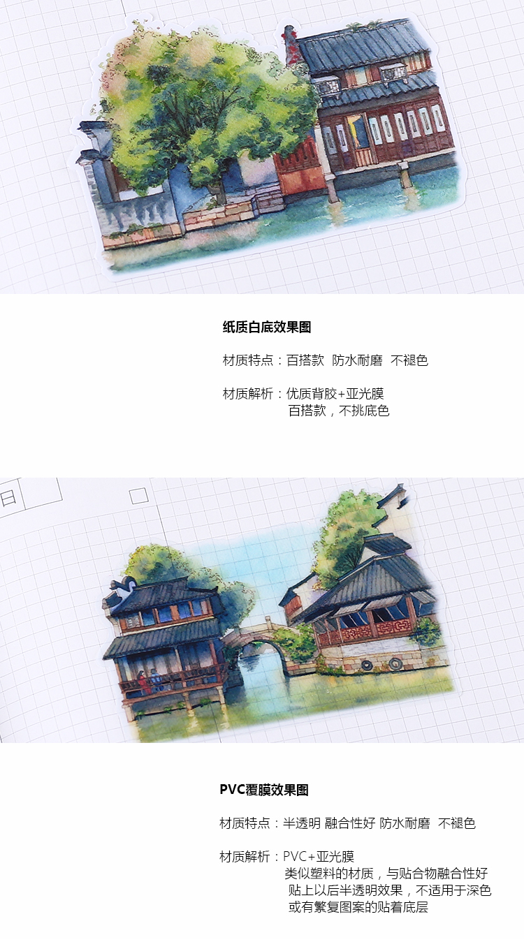 Set sticker thành cổ xưa 1