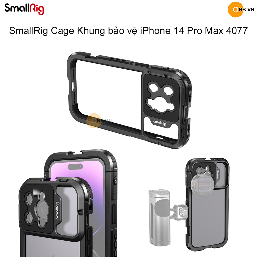 Smallrig cage khung bảo vệ iphone 14 pro max 4077