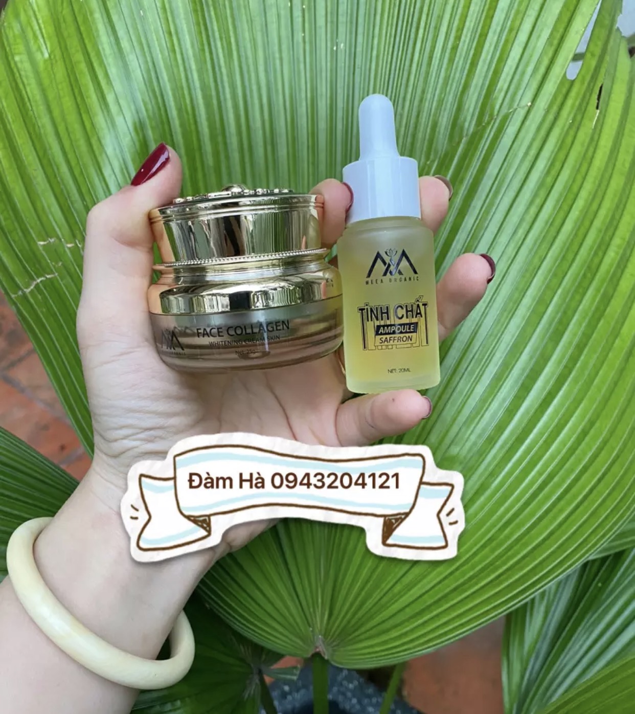 combo Kem Face Collagen Cá Hồi Dna Và serum Dna cá hồi- Meea organic- Dưỡng Trắng Chống Lão hóa