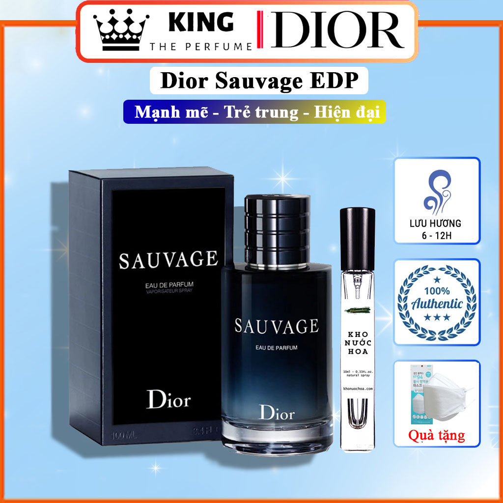 Nước Hoa Nam Sauvage EDP - mạnh mẽ cuốn hút Nước hoa dior nước hoa sauvage Chai chiết 5-10-20