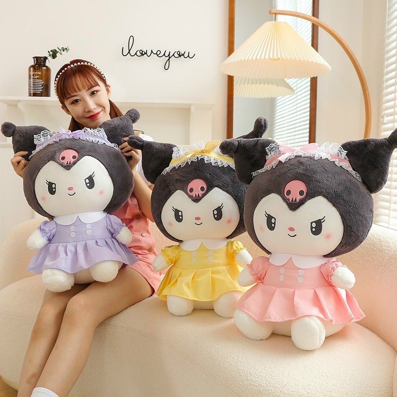 Thú bông thỏ my melody kuromi cao cấp dễ thương