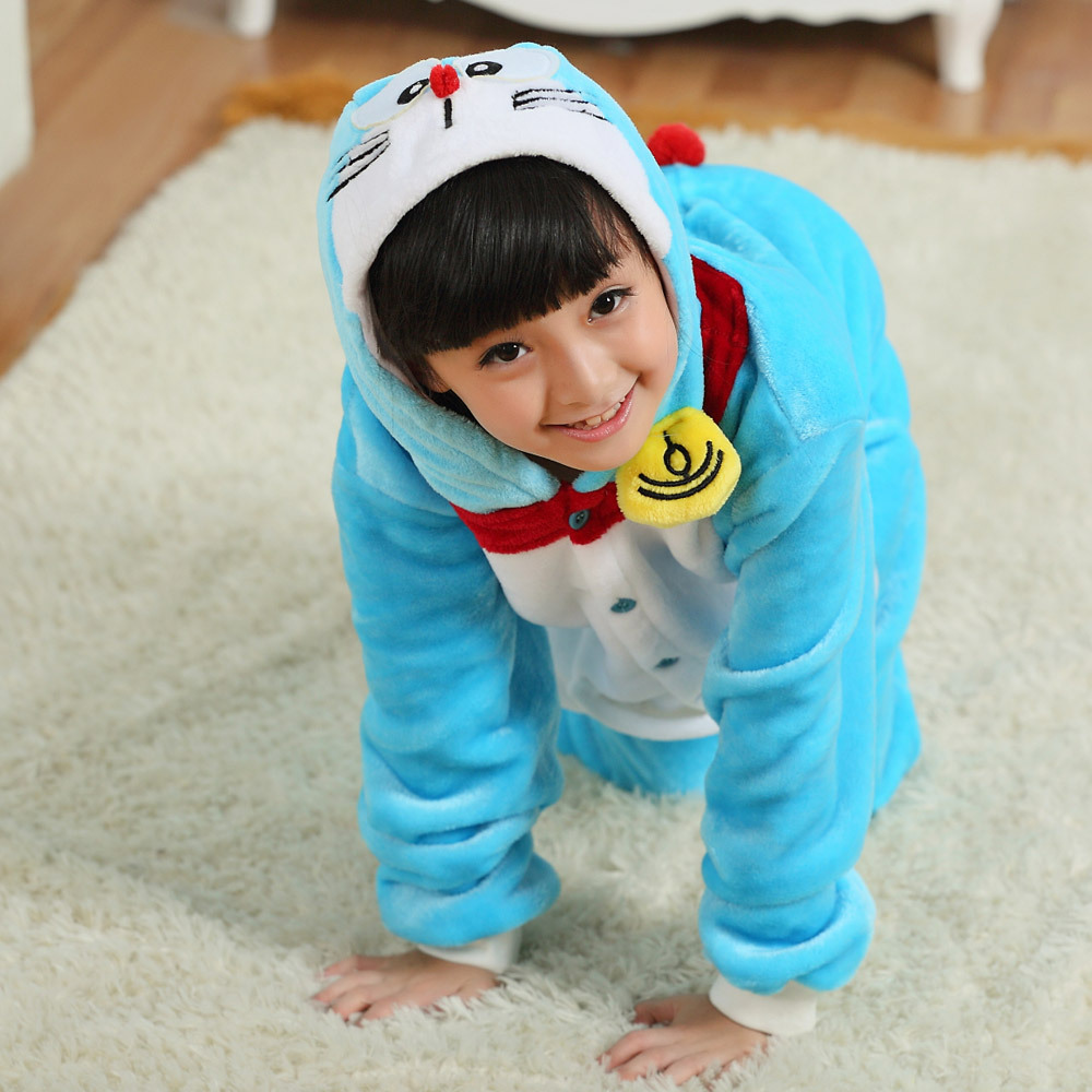 Bộ đồ ngủ hình thú mèo doraemon xanh liền thân lông mịn Pijama Động Vật Hoạt Hình cho trẻ em người lớn Cosplay nhiều màu chất liệu đẹp đón giáng sinh HOT độc và lạ decoshop68 1951