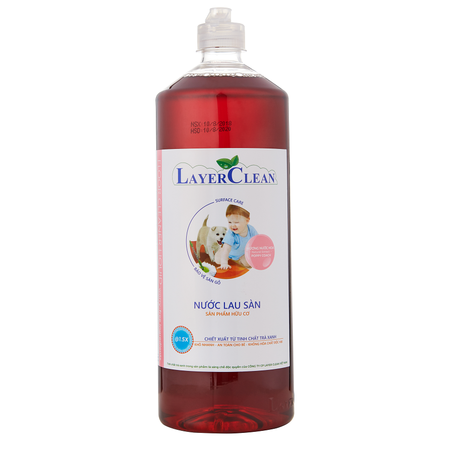 Nước lau sàn Layer Clean hương nước hoa 1,25L