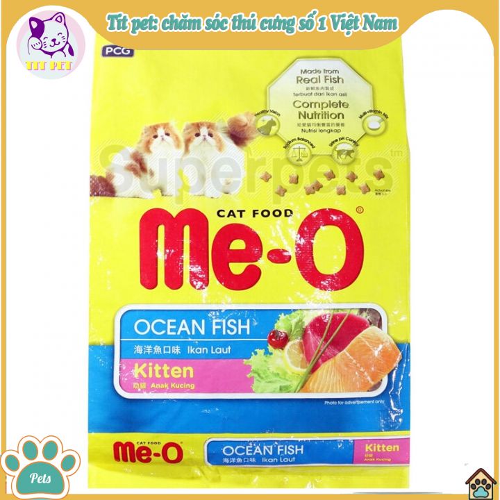 Thức ăn cho mèo con me-o kitten đủ vị