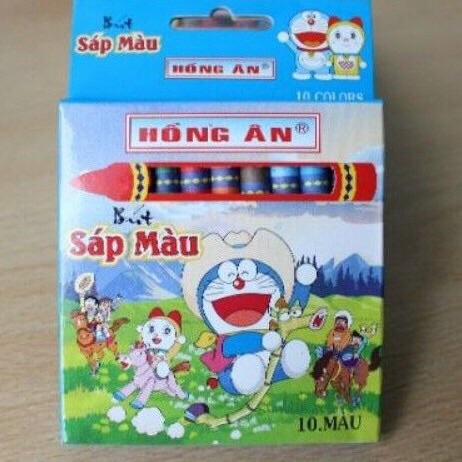 Bút sáp màu Hồng Ân 10M (lốc / 5 hộp)