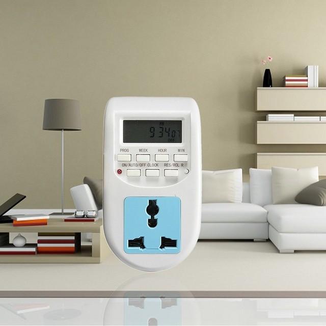 Ổ cắm điện thông minh tiết kiệm điện hẹn giờ bạt tắt 16 lần /1 ngày AL06, o cam da nang, timer hen gio, role thoi gian,kg316t,thiet bi tiet kiem dien