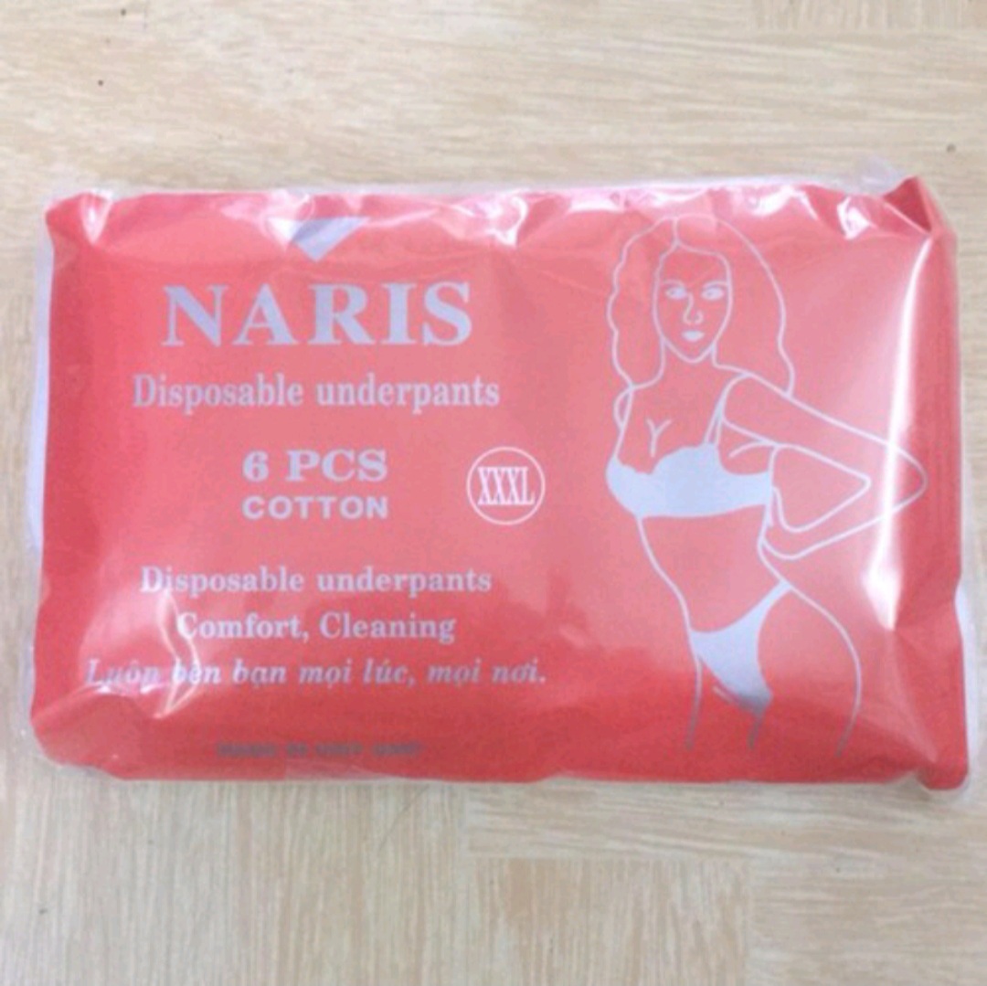 1 gói quần lót cotton giấy Naris/Ellie cho mẹ loại tốt 6 cái