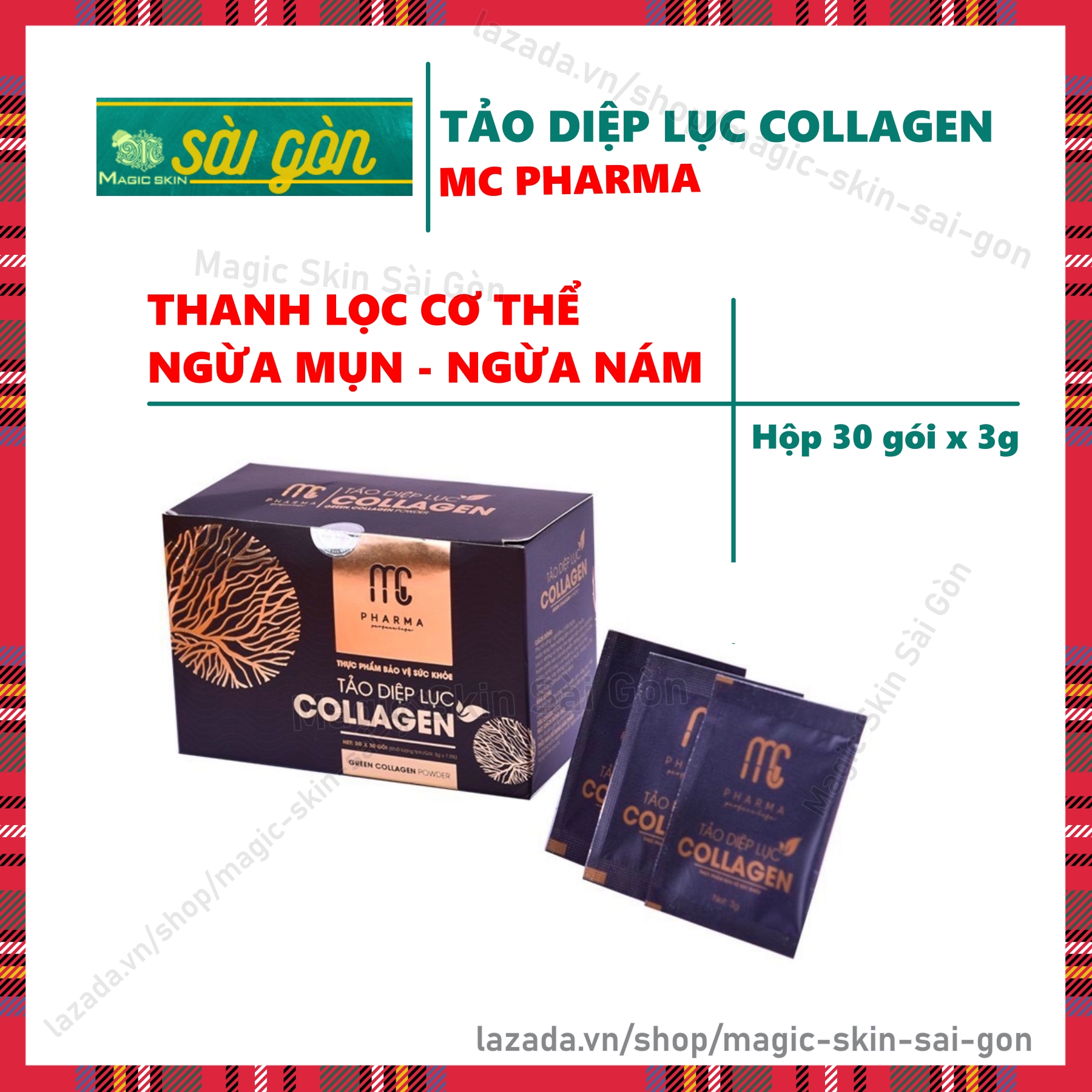 Tảo diệp lục Collagen MC Pharma - Thức uống cho sắc đẹp