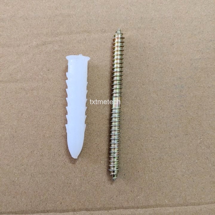 Vít cầu thang M8 kèm tắc kê nở nhựa