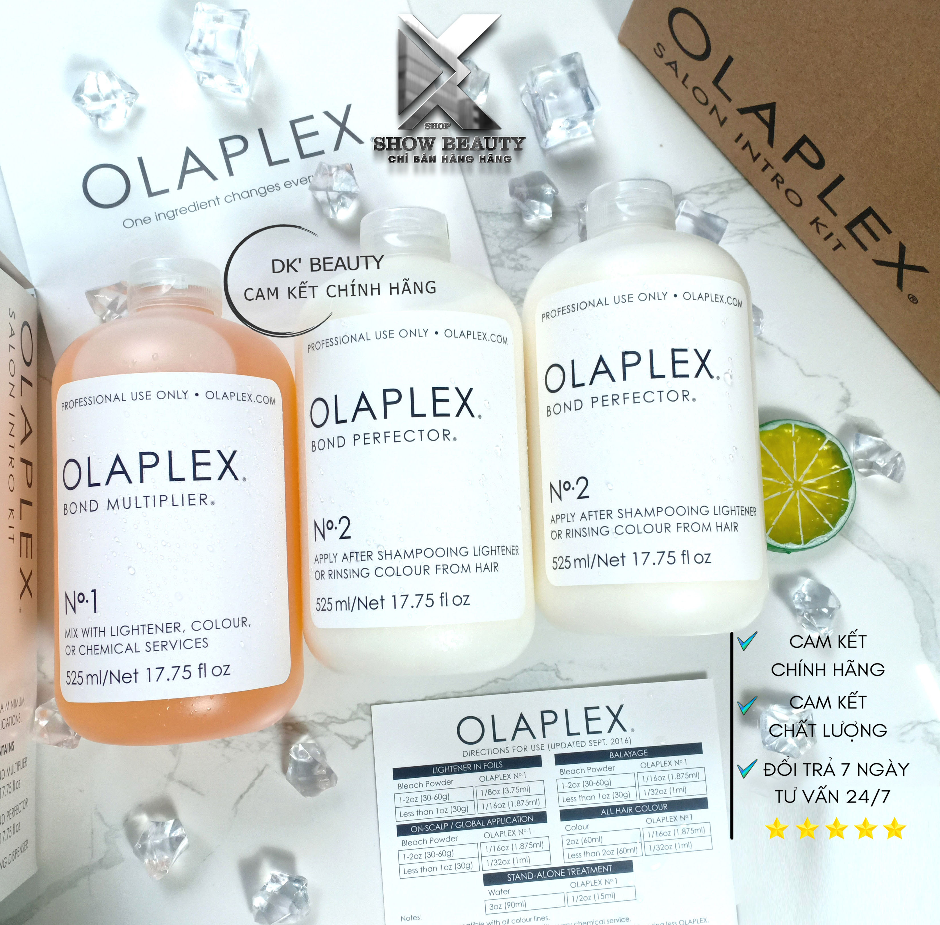 Olaplex phục hồi tóc yếu hư tổn no1 no2 no3