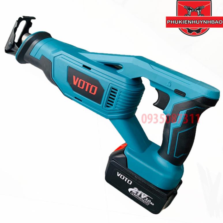 Máy Cưa Kiếm Dùng Pin VOTO Dùng Chân Makita 4CM 21V Động Cơ 775 Sắt,Gỗ,Nhựa...