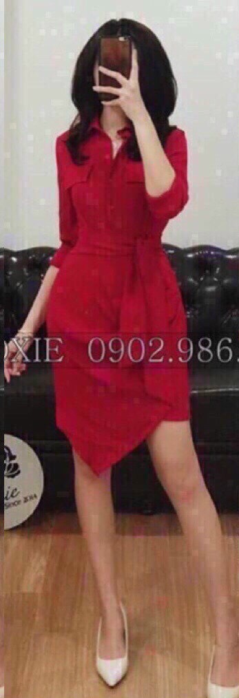 Đầm sơ mi xinh xắn bốn màu