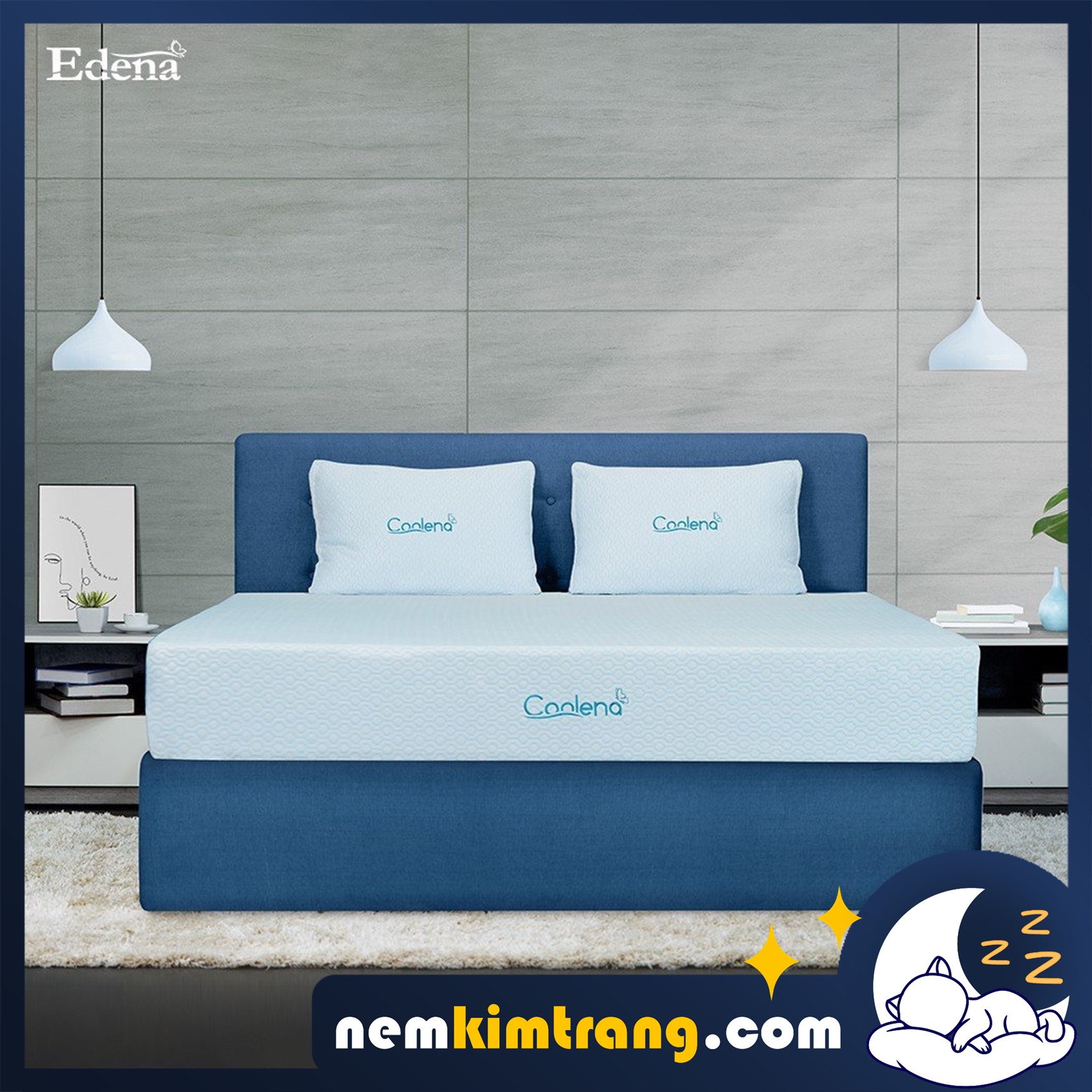 Nệm cool foam edena - chính hãng, cao cấp