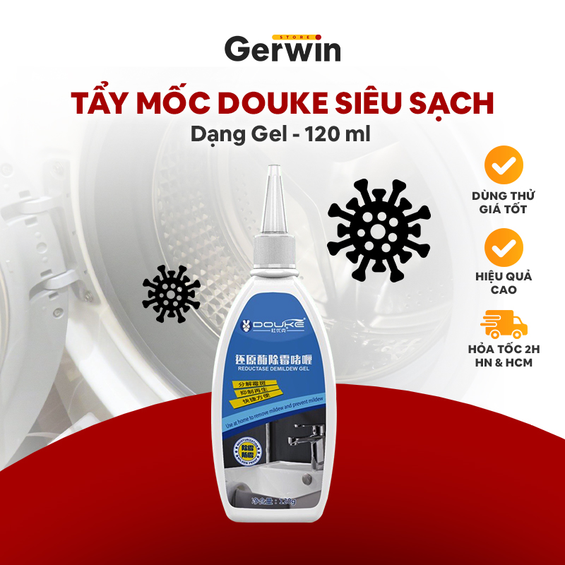 Gel tẩy mốc đa năng Douke Gerwin tẩy sạch các mết mốc vết bẩn 120g