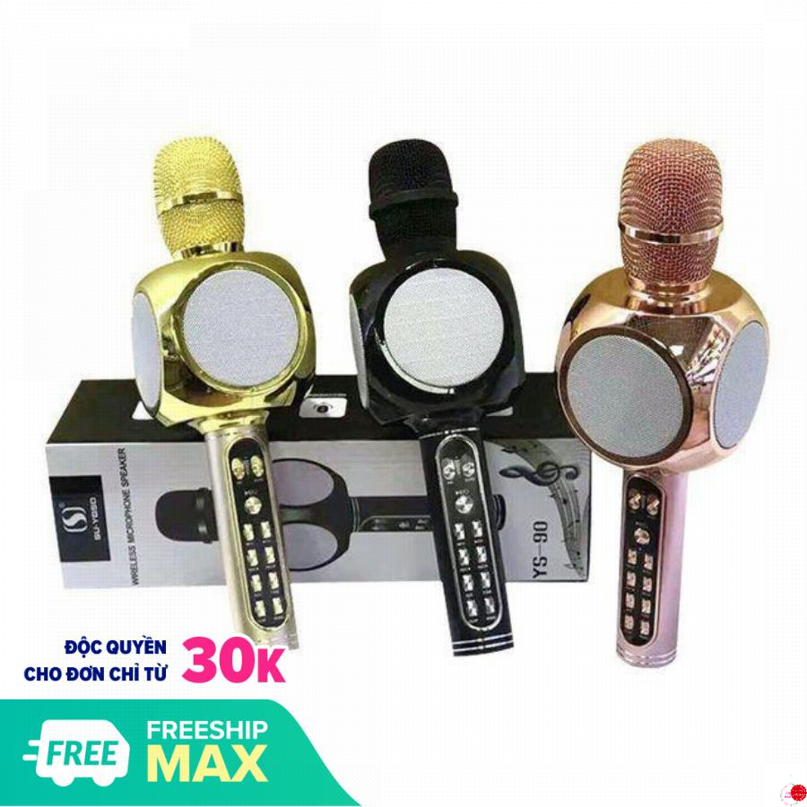 Micro karaoke bluetooth YS90 đời mới không rè hú - Màu ngẫu nhiên