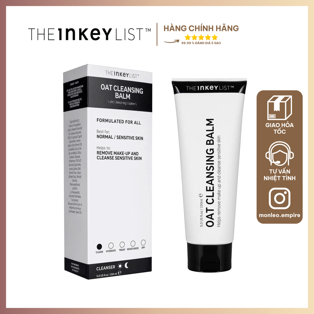 Sữa rửa mặt The Inkey List Oat Cleansing Balm 150ml