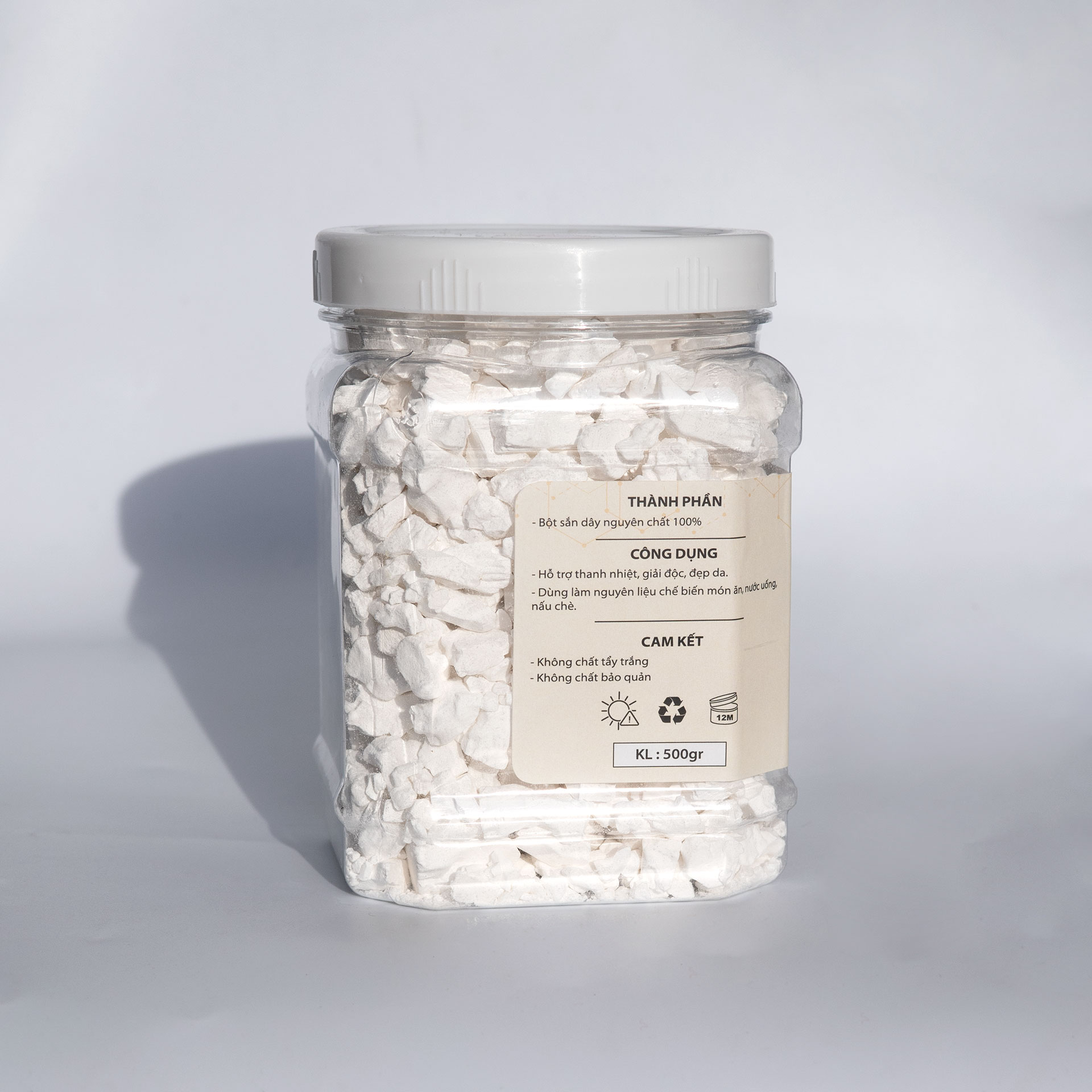 Bột sắn dây nguyên chất Mộc Quê 100%, thanh nhiệt, nâng cao sức khỏe 500g