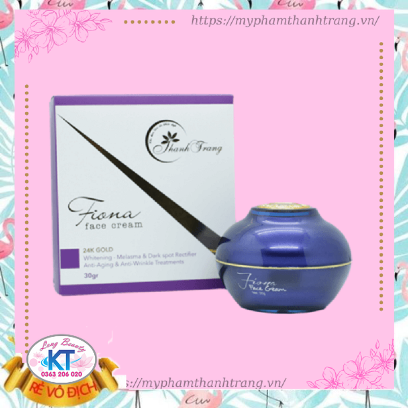 Kem Fiona Face Thanh Trang Dưỡng Da Siêu Trắng Kem dưỡng trắng da tinh chất vàng FIONA Thanh Trang Kem Fiona Face Thanh Trang kem dưỡng ẩm trắng da
