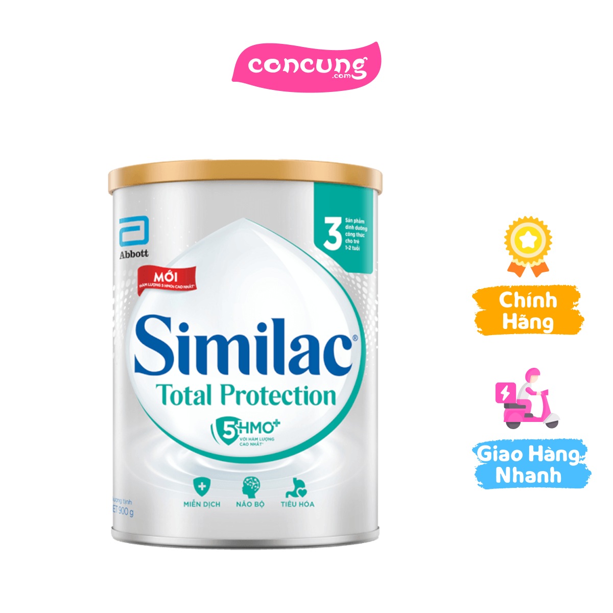 Sữa Similac Total Protection 3 5 HMO+ 900g 1 - 2 tuổi