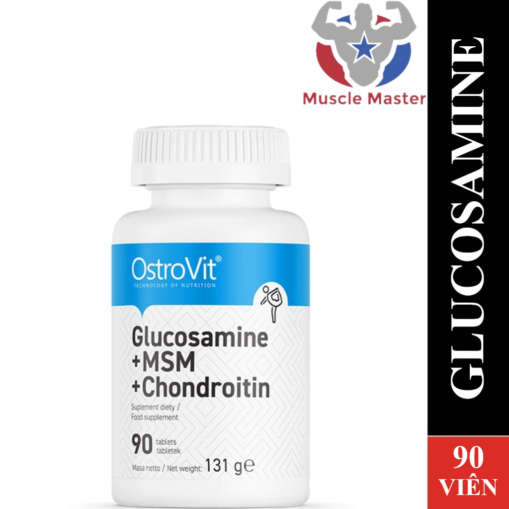 Thực Phẩm Bổ Sung Sụn Khớp Ostrovit Glucosamine + MSM + Chondroitin 90 Viên
