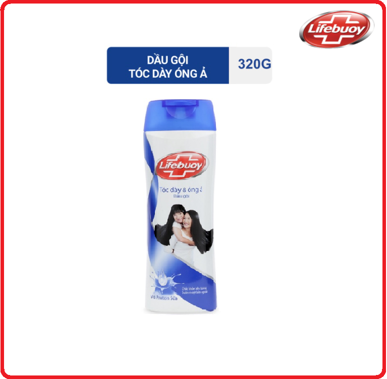 Dầu gội lifebuoy tóc dày & óng ả chai 320g
