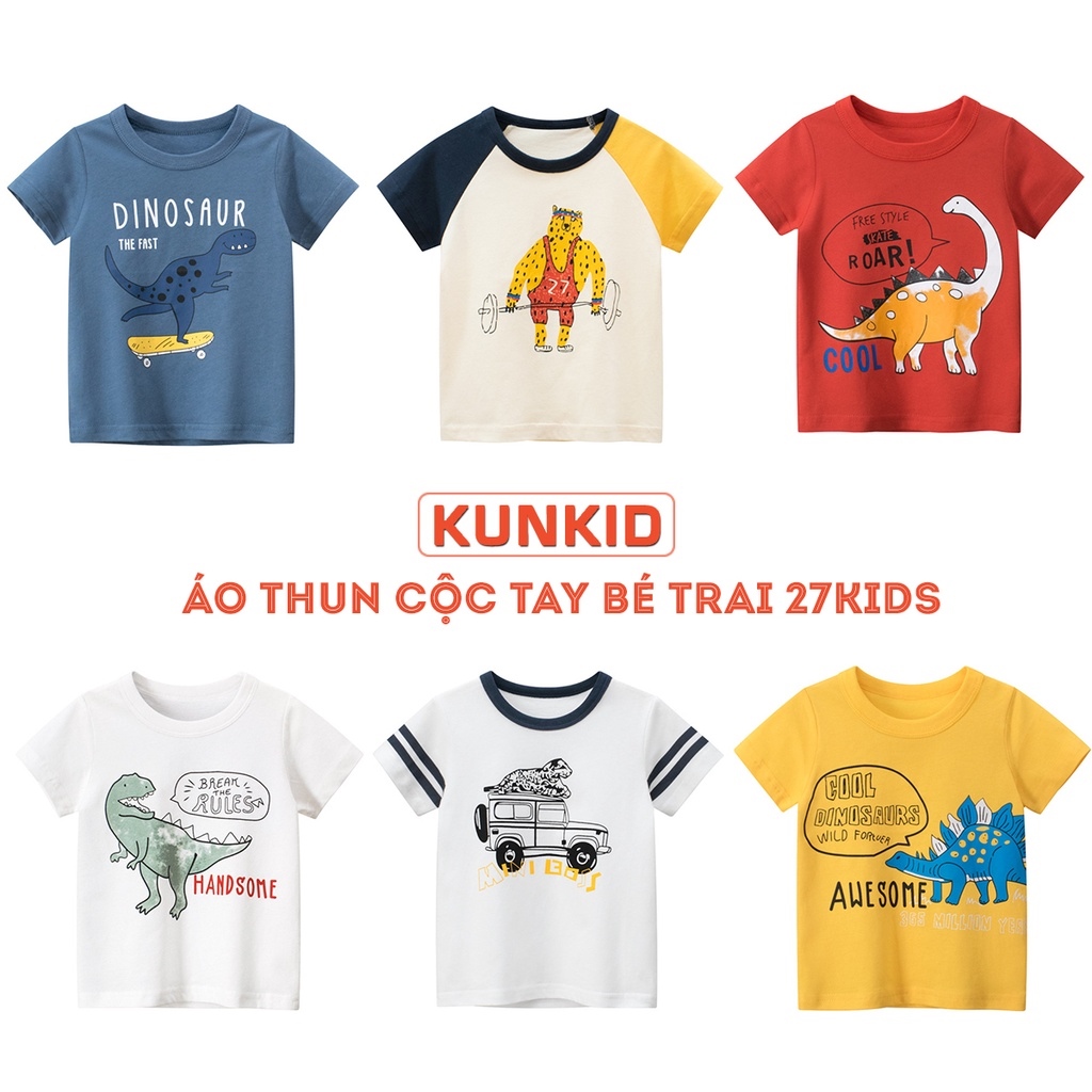 Áo phông bé trai cao cấp 27KID - Áo thun bé trai