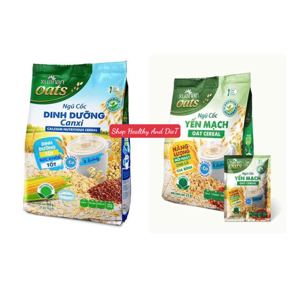 Combo nc dinh dưỡng canxi 400gr + nc yến mạch 400gr