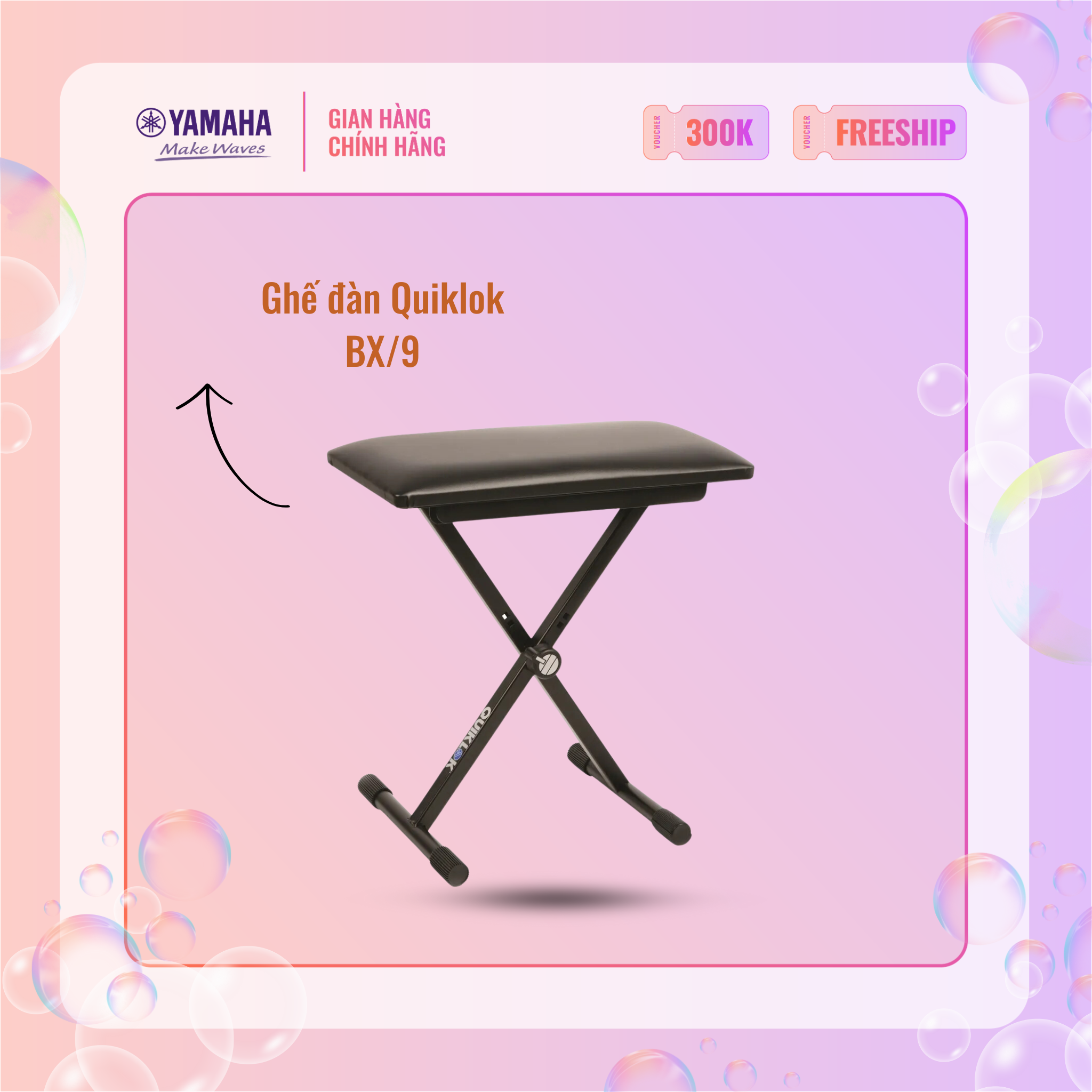Ghê đàn organ/piano quik lok bx/9