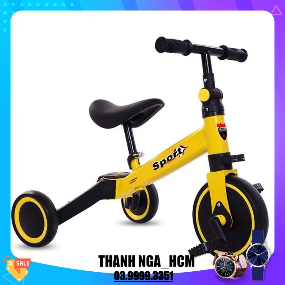 Xe đạp 3 bánh cho bé từ 2 đến 5 tuổi sport Xe chòi chân thăng bằng có bàn đạp điều chỉnh độ cao yên