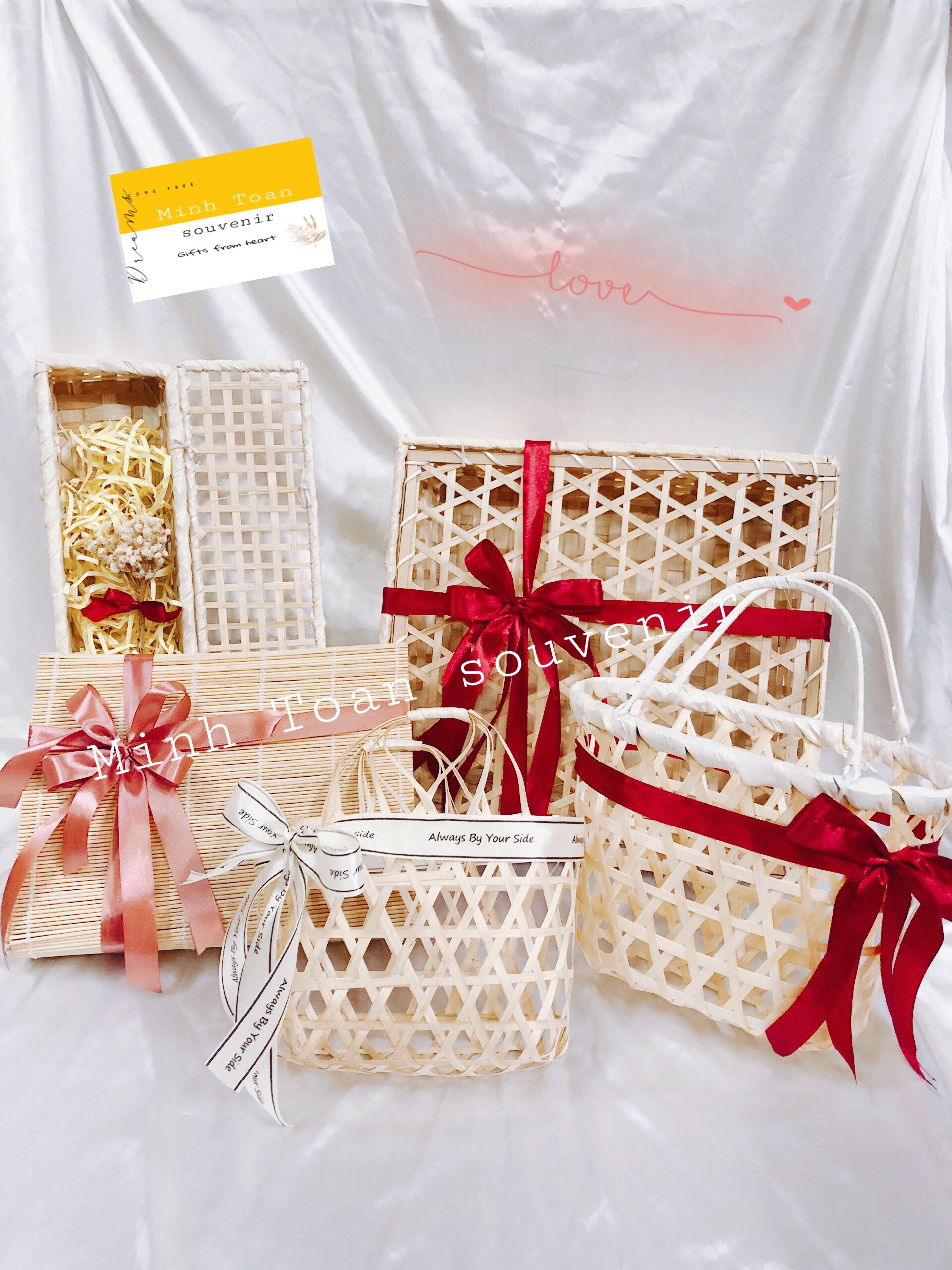 Giỏ Tre, làm Quà Tặng Đựng Bánh kẹo Đa Dụng