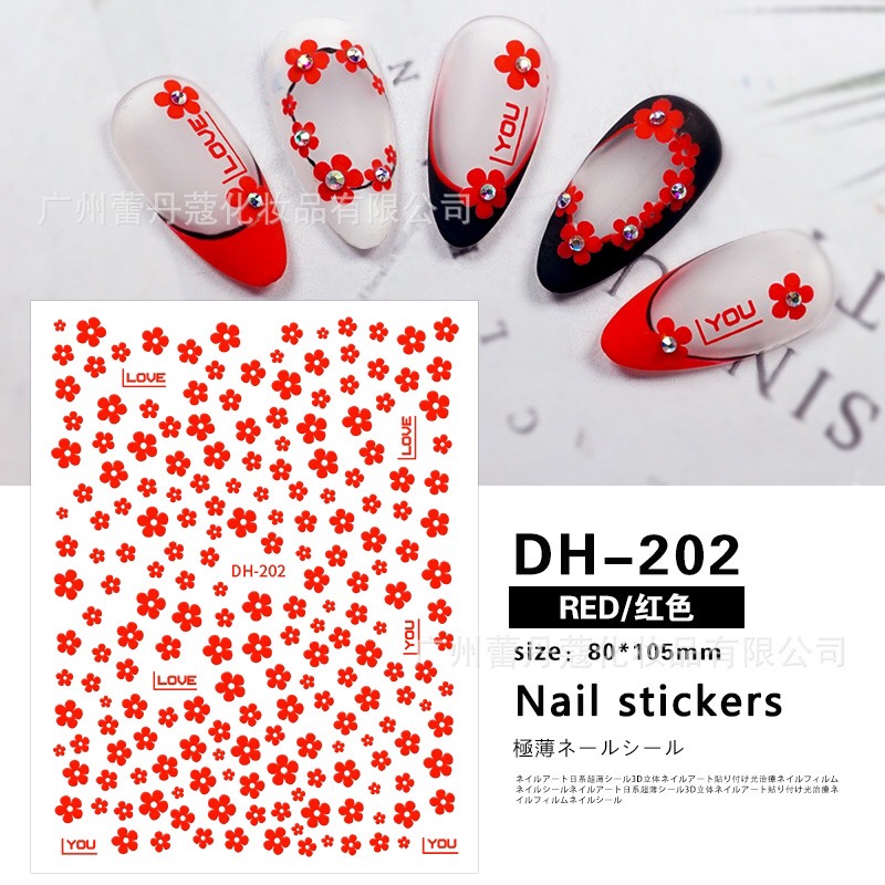 Sticker dán móng siêu cute