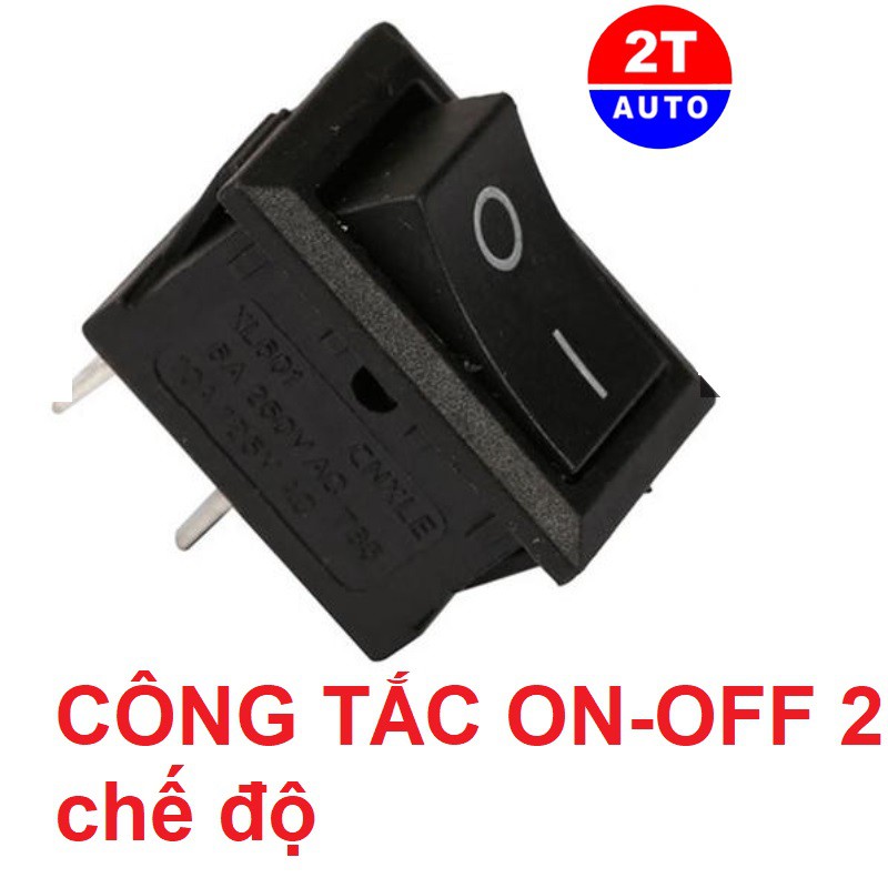 CÔNG TẮC 12V DC- 250V AC TẮT MỞ BẬP BÊNH ON OFF 2 CHẾ ĐỘ KHÔNG CÓ ĐÈN