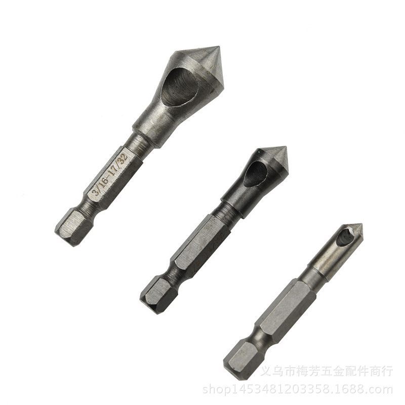 Bộ 3 Mũi Doa Lỗ VOTO Đầu Nón Lỗ Phay Xiên Chui Lục Giác