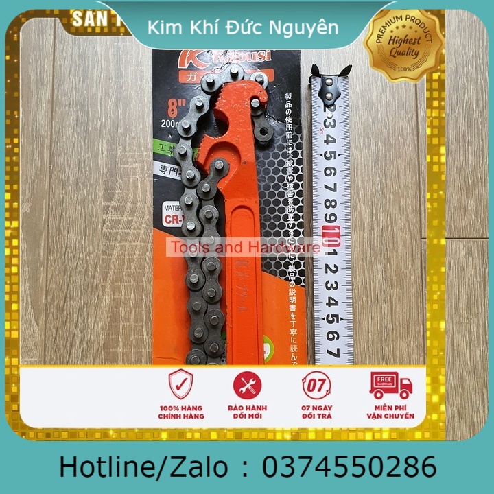 Mỏ lết xích cao cấp hãng Kapusi Nhật bản cỡ 9 inh và 12, Bảo hành 12 tháng - Cờ lê xích, Cảo dây xích, Mo let xich, Mo let xich, Mo let day xich, Co le xich da nang, cảo mở nắp dầu nhớt kim khí đức nguyên
