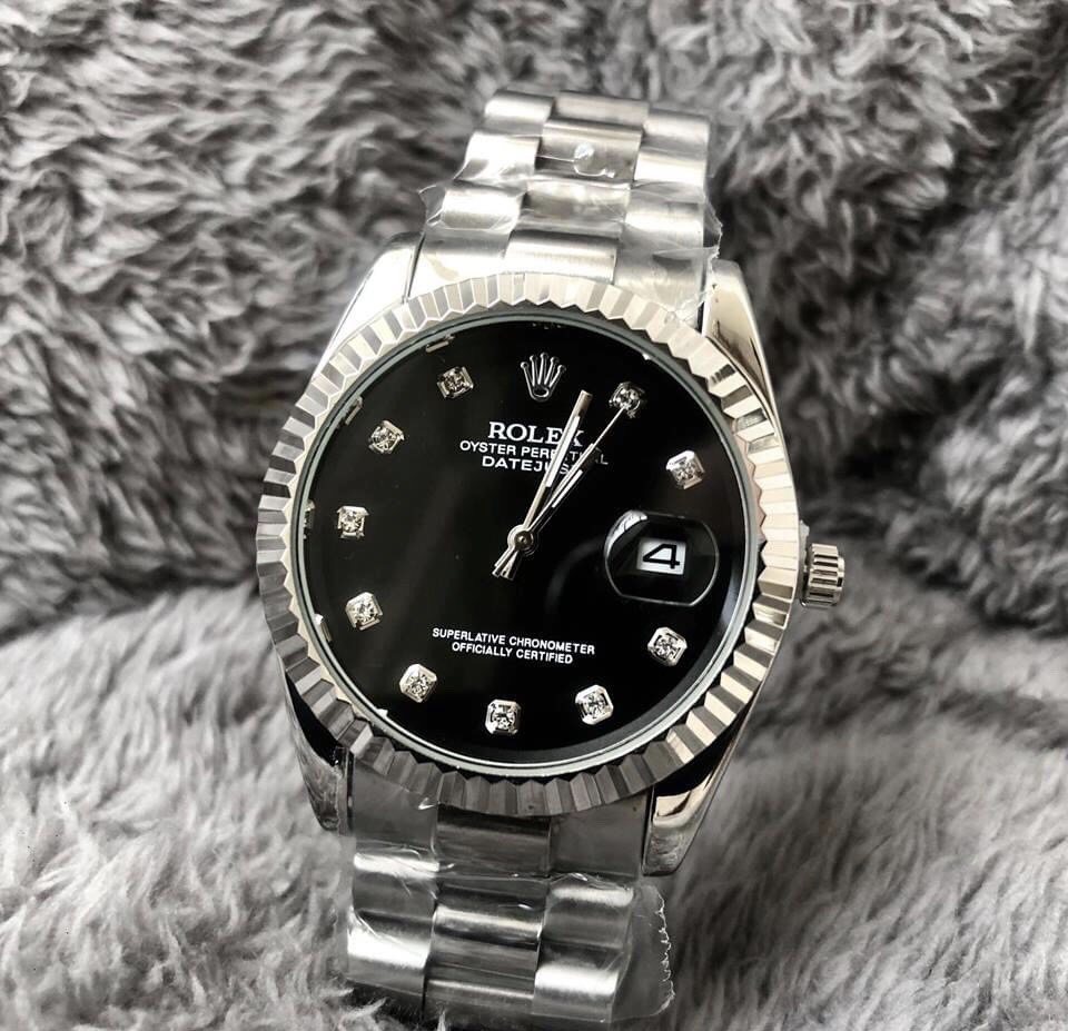 ĐÔNG HỒ NAM ROLEX R008- DÂY THÉP ĐÚC NGUYÊN KHỐI.