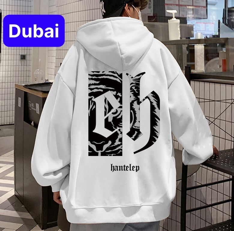 ÁO HOODIE LÓT NHUNG TAY DÀI OVERSIZE IN CHỮ EH PHONG CÁCH HÀN QUỐC PHONG CÁCH HOT TREND 2024 - DUBAI FASHION