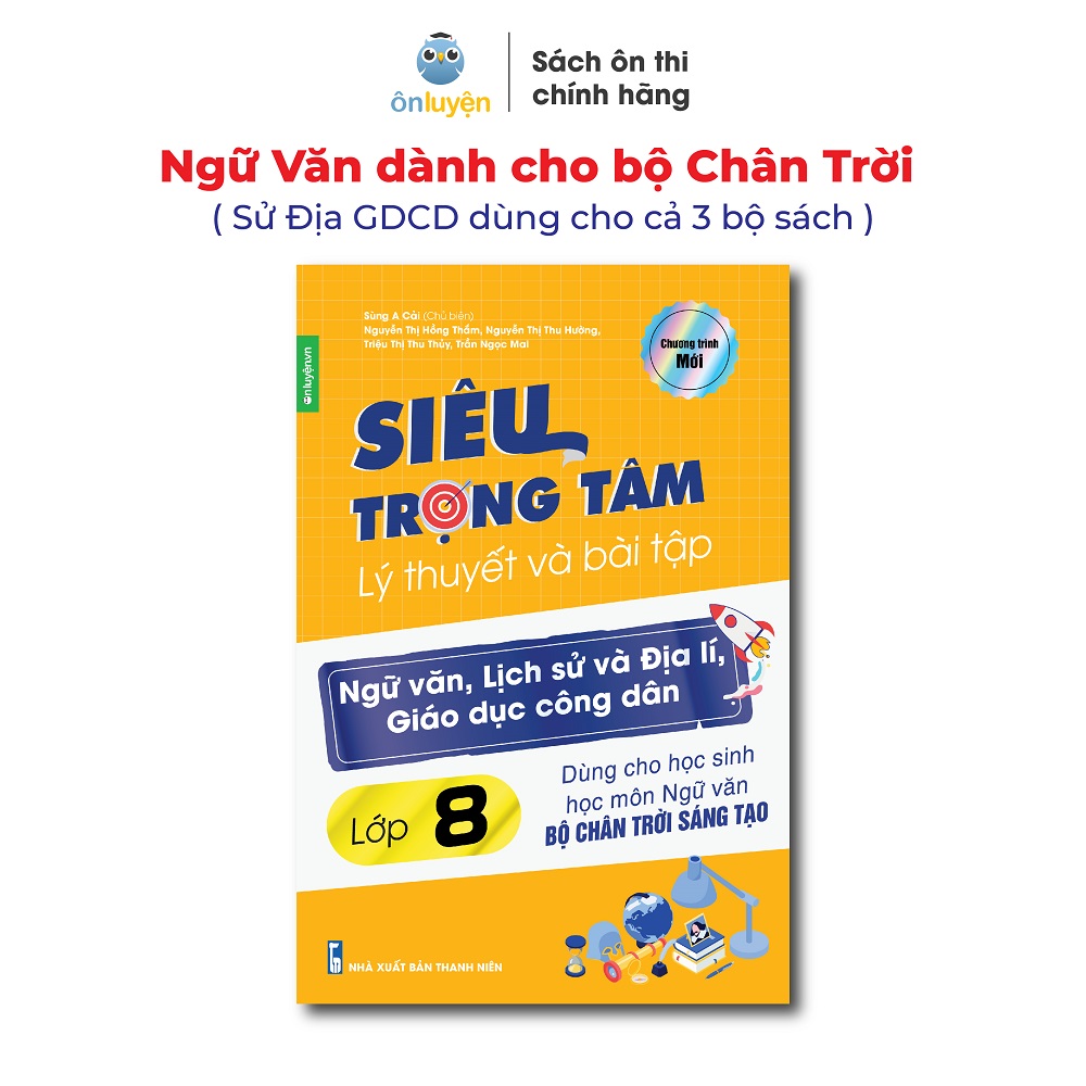 Sách lớp 8- siêu trọng tâm văn, khoa học xã hội lớp 8