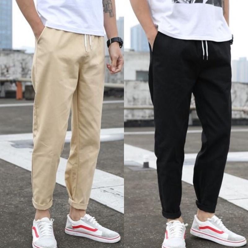 Quần Kaki Xuông Sắn Gấu Basic Thời Trang Teen Fashion Unisex MS01