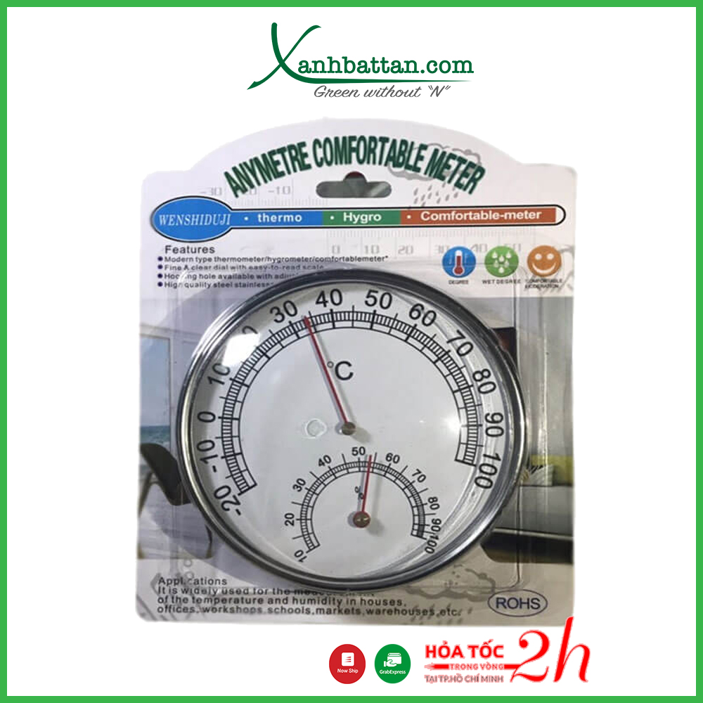 Đồng hồ đo độ ẩm và nhiệt độ wenshiduji th101b