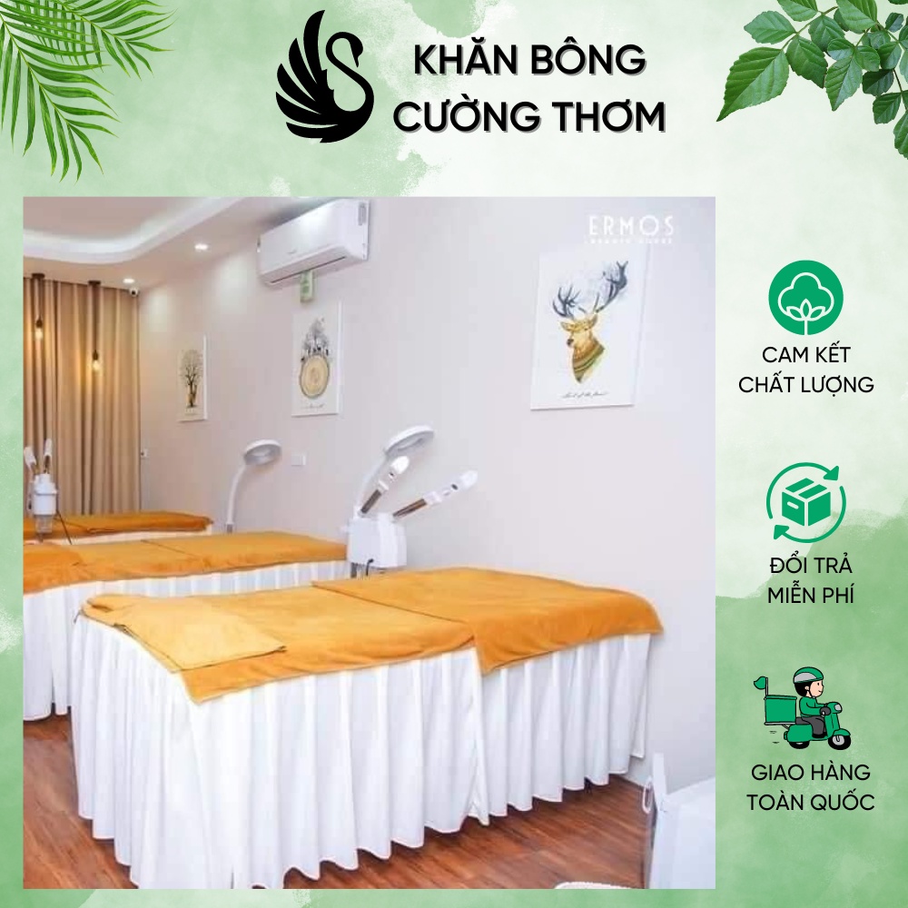 Ga giường vải thun GIÁ SỐC Ga giường Spa, giường gội, nối mi chất vải thun đẹp nhiều màu, dày dặn, đường may tỉ mỉ