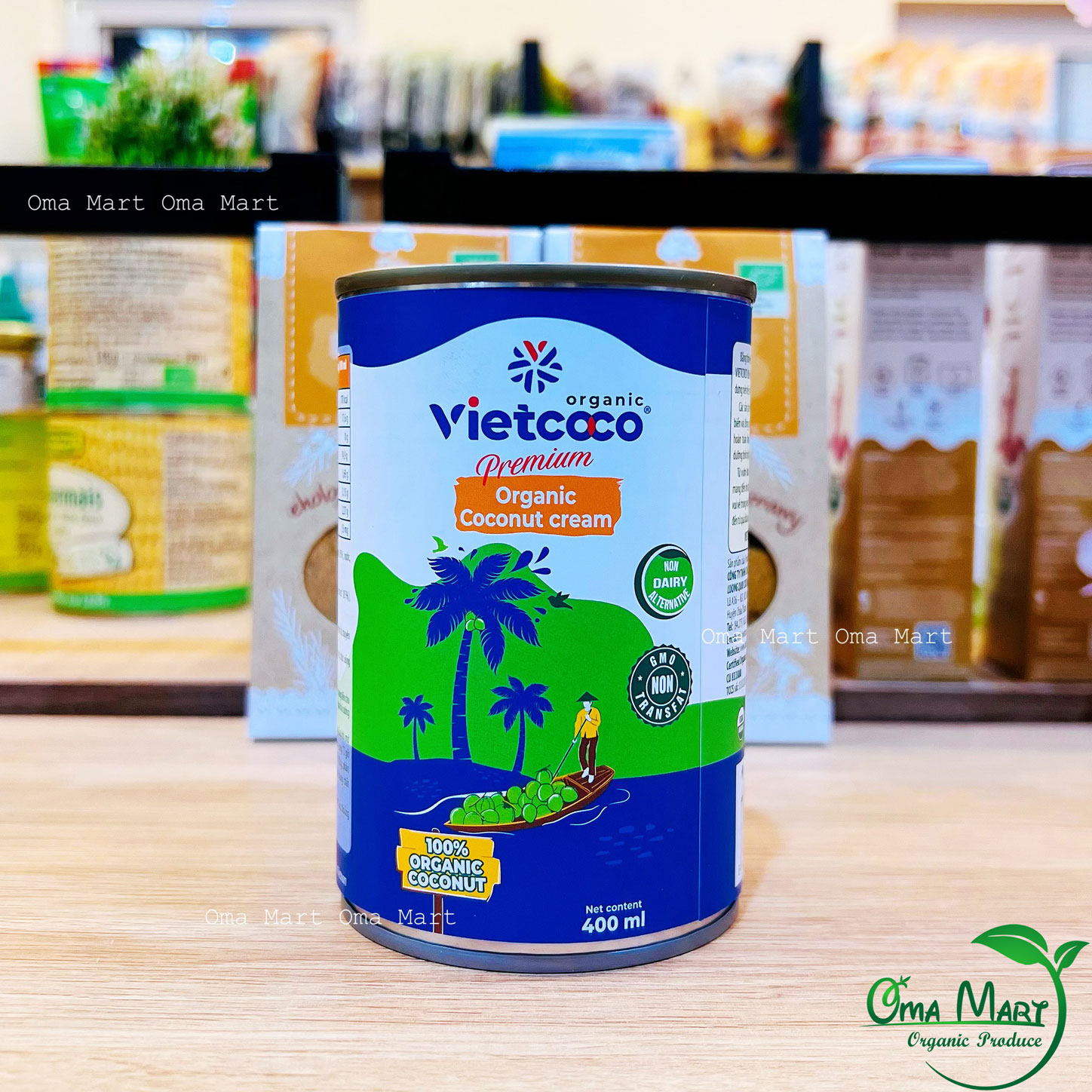 Nước cốt dừa hữu cơ vietcoco 400ml
