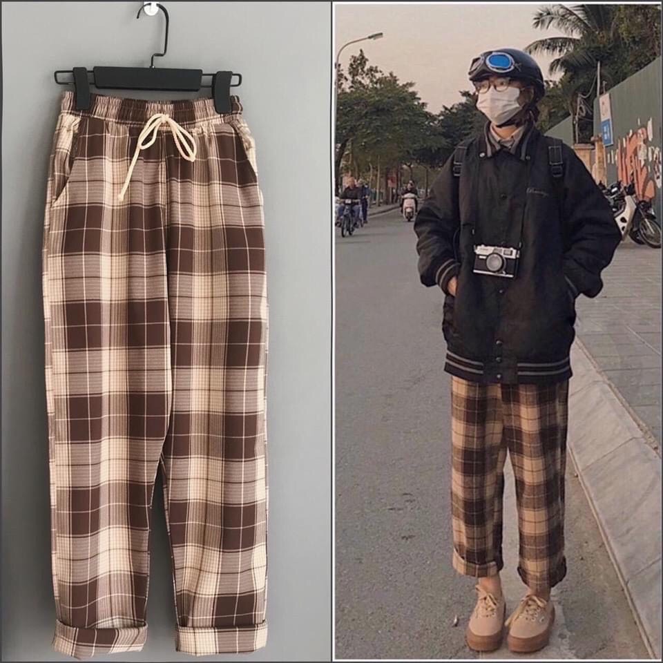 [HCM]Quần Sọc Lai Rộng Kiêu Dáng Hàn Quốc Mẫu Mới Hot Trend Dễ Phối Đồ Cho Chị Em.Tp
