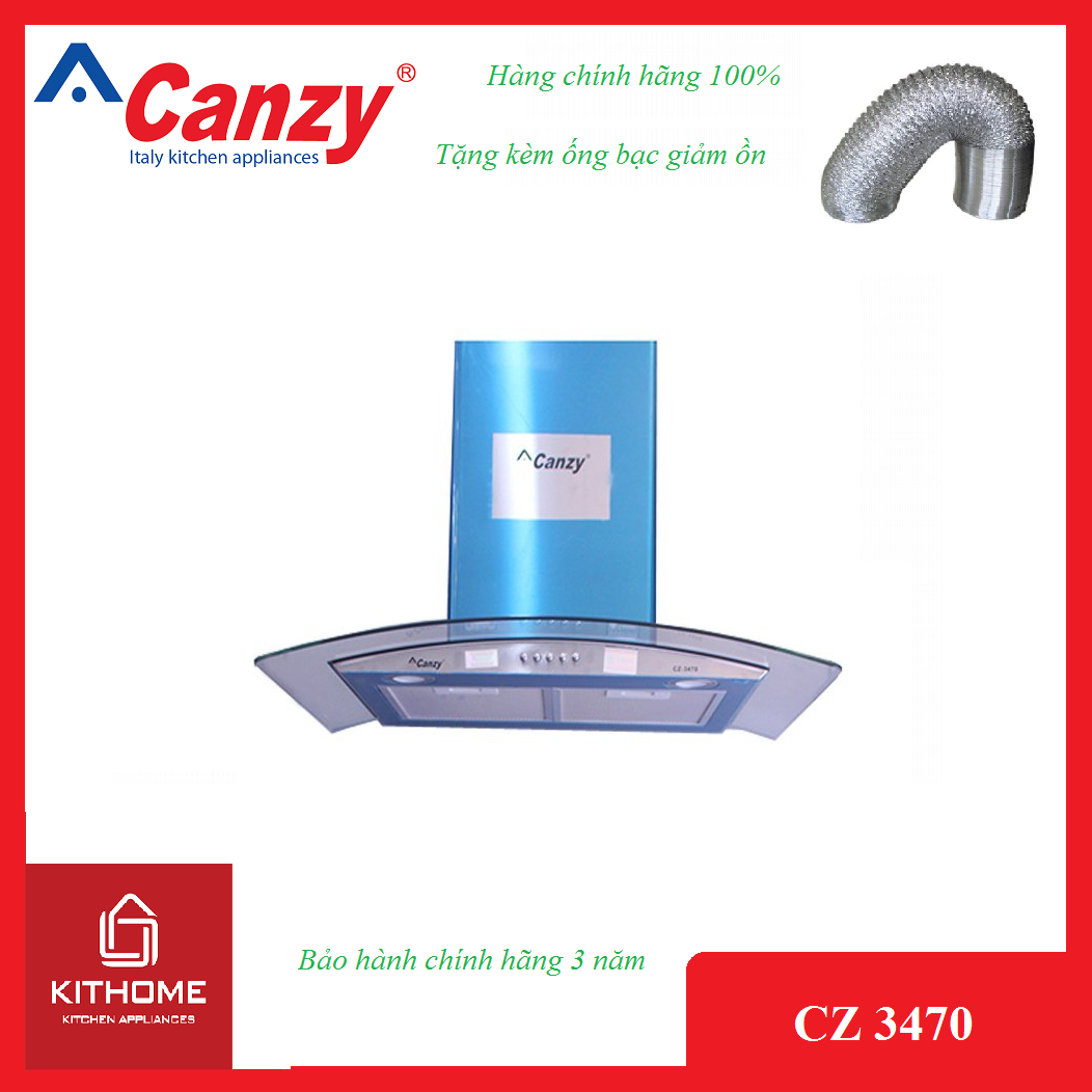 Máy hút mùi kính cong Canzy CZ 3470