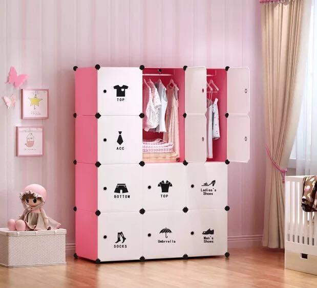 Tủ nhựa ghép - tủ đựng quần áo – 12 ô lớn sâu 47cm
