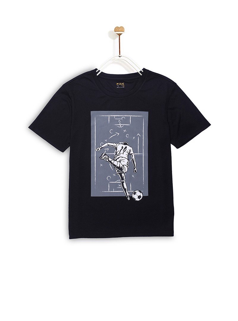 Áo thun bé trai m.d.k soccer printed regular tee
