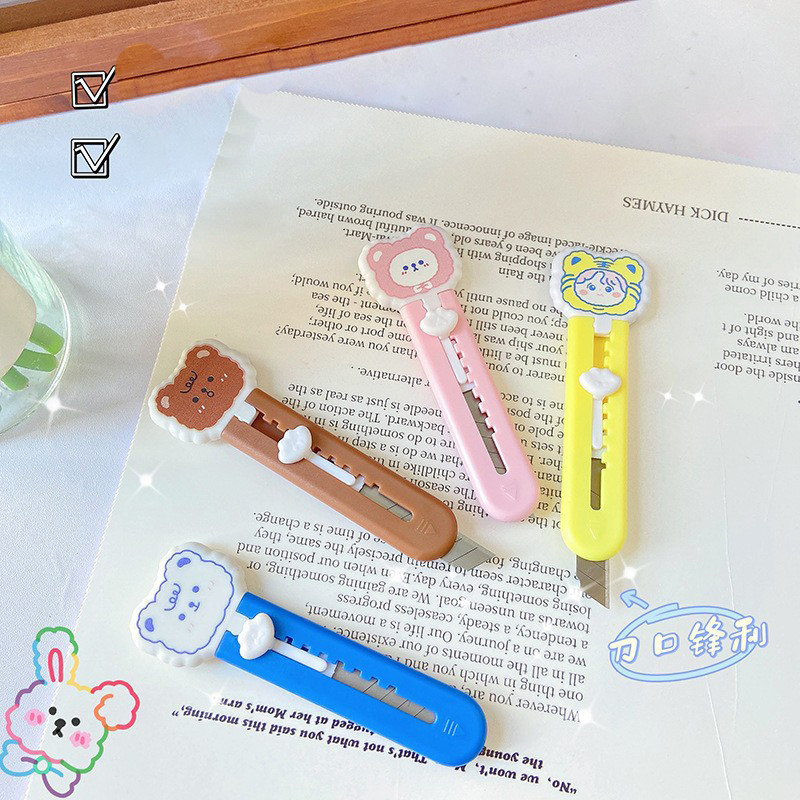 Dao rọc giấy mini, đồ dùng học tập siêu cute, văn phòng phẩm dễ thương, nhỏ gọn