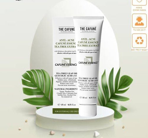 Tinh Chất Chấm Mụn Mờ Thâm Cafuné Essence thành phần serum AHA Và Tràm Trà 15ml