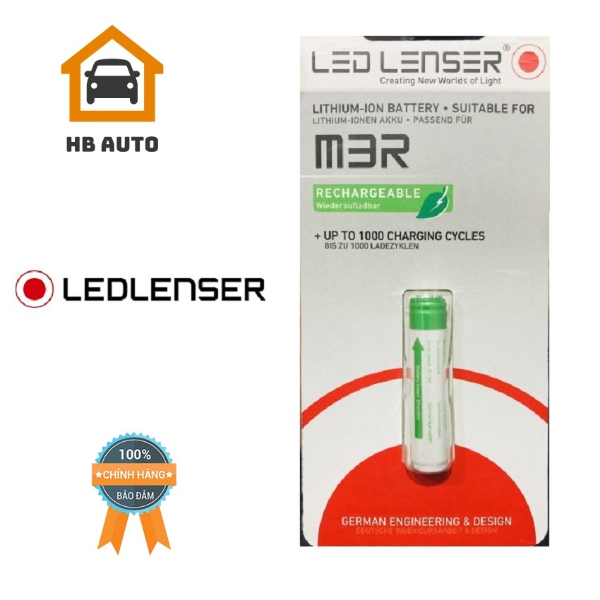 Phụ kiện pin sạc lithium - ion ledlenser 10440 3.7v 320mah, cho m3r, p3r, hàng chính hãng