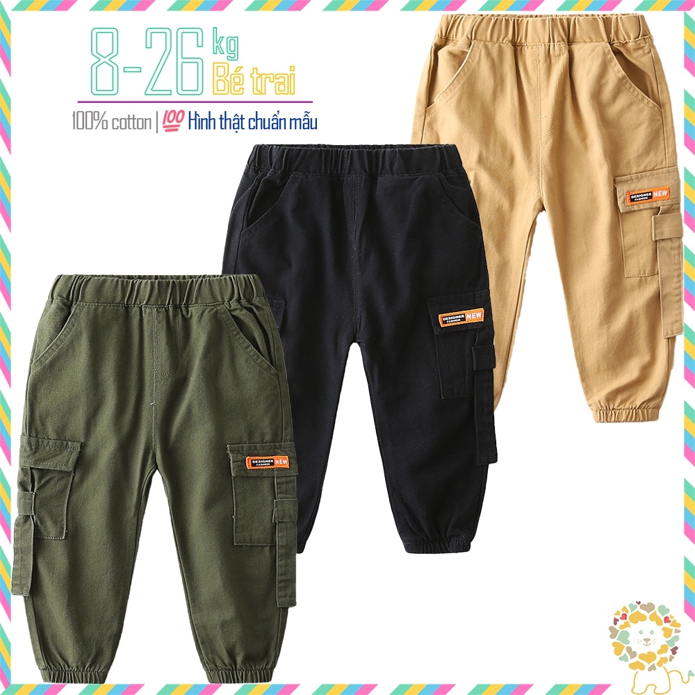 Cái mới Quần KAKI trẻ em quần dài bé trai WAPYPY quần jogger bo gấu thời trang mẫu mới 2022